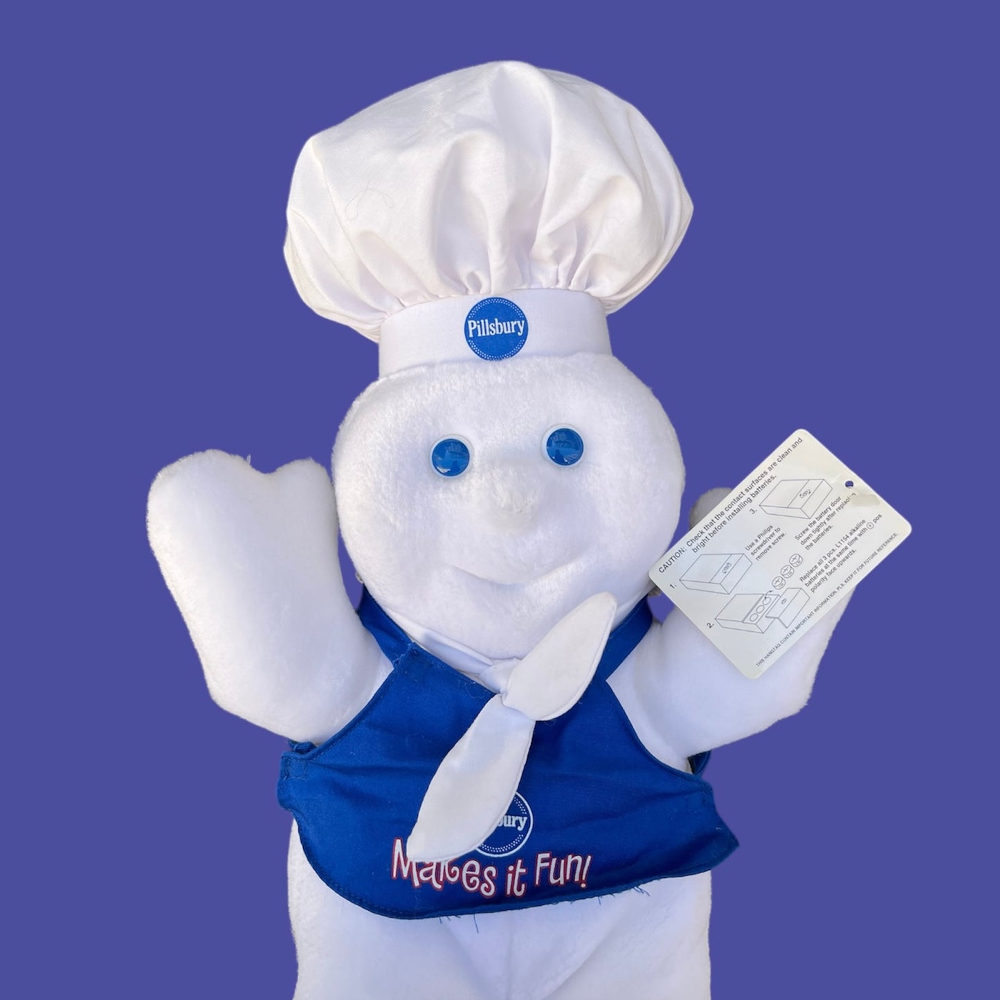 1998年★90's★Vintage★ビンテージ★Doughboy★ドゥボーイ★ドーボーイ★PILLSBURY★アドバタイジング★企業もの★Talking★Plush★ぬいぐるみ★人形★フィギュア