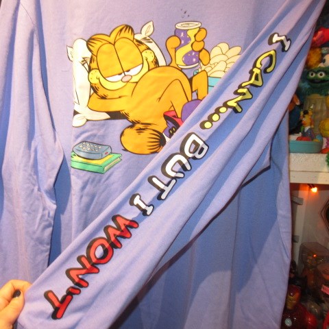 GARFIELD★Garfield★T-shirt★Long sleeve★Long T★Long sleeve★L size★New★Figure★Doll★Plush toy★