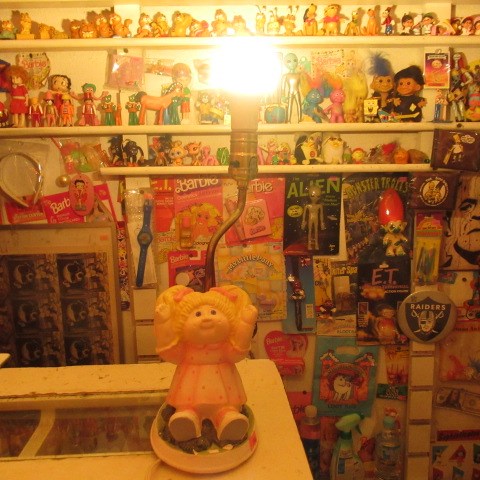 1983年★Cabbage Patch Kids★キャベツ人形★ビンテージ★ルームランプ★ライト★フロアライト★陶器★フィギュア★人形★ぬいぐるみ★シェードなし★