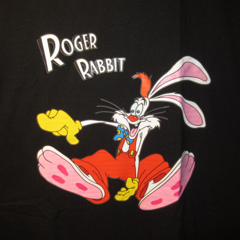 Who framed ROGER RABBIT★Roger Rabbit★T-shirt★Men's★XL size★Black★Figure★Doll★Plush toy★New item★