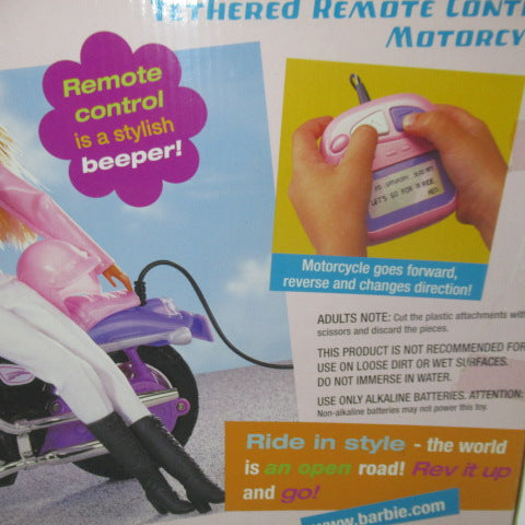 1999★90's★Mattel★Barbie★bike★REMOTE CONTROL★radio controlled★helmet★doll★plush toy★figure★