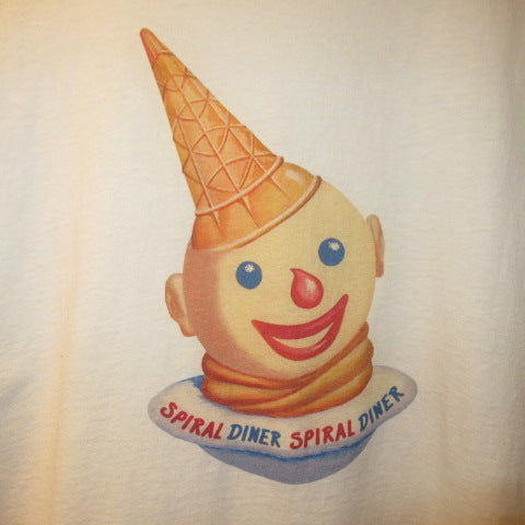 Hohokam DINER x SPIRAL DINER★Collaboration★T-shirt★Clown★Crown★Ice Cream★CLOWN★Hohokam Diner★Toys and Spiral★Ringer T★Red★M size★