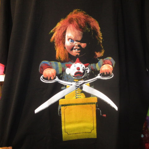 CHILD'S PLAY★Child's Play★CHUCKY★Chucky★T-shirt★Men's L size★Black★New★Figure★Doll★Plush toy★