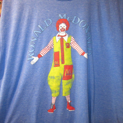McDonalds★McDonald's★Ronald McDonald★T-shirt★Men's XXL size★Blue★New★Figure★Doll★Plush toy★