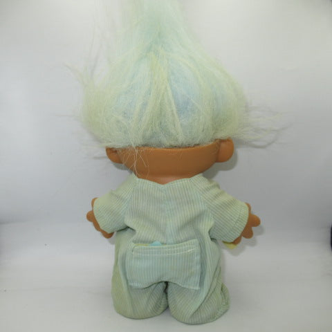 Vintage★ビンテージ★RUSS社★RUSS★TROLL★トロール★pajamas★パジャマ★blue★ブルー★baby★赤ちゃん★大きいトロール★人形★ぬいぐるみ★フィギュア★約25センチ★