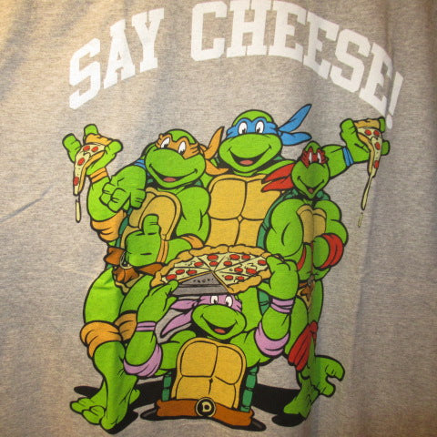 TEENAGE MUTANT NINJA TURTLES★Ninja Turtles★T-shirt★Light Gray★Men's L Size★New★Figure★Doll★Plushie★