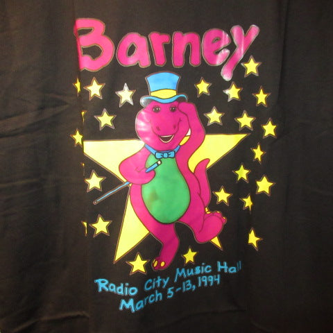 Barney★Barney★Dinosaur★T-shirt★Doll★Figure★Plush toy★Black★Size L★