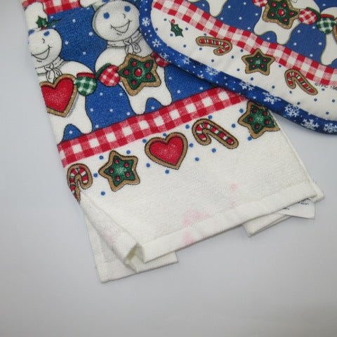 Pillsbury★Doughboy★ドゥーボーイ★ドゥボーイ★鍋敷き&タオルセット★人形★フィギュア★ぬいぐるみ★ビンテージ★1999年★90's★