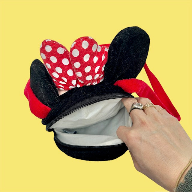 Vintage★Disney★Mickey Mouse★Minnie Mouse★Doll★Figure★Plushie★Face Shoulder★Bag★Bag★