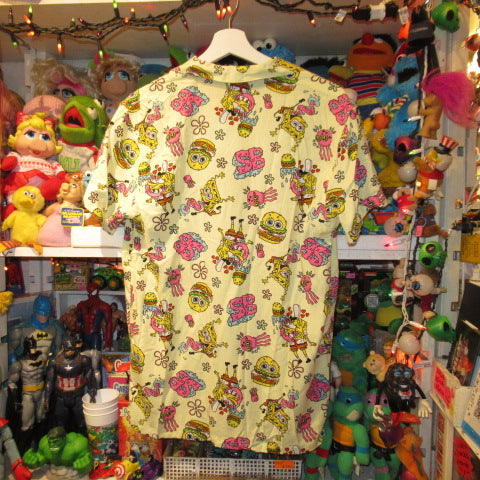 SPONGEBOB★SpongeBob★Shirt★Aloha Shirt★Open Collar Shirt★Patrick★Men's★S Size★New★Figure★Doll★Plush Toy★