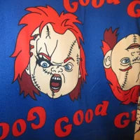 Child's Play★CHUCKY★Chucky★HORROR★Horror★movie★movie★horror movie★★pajamaspants★pajama pants★lounge pants★black★black★men's size M★doll★stuffed toy★figure★
