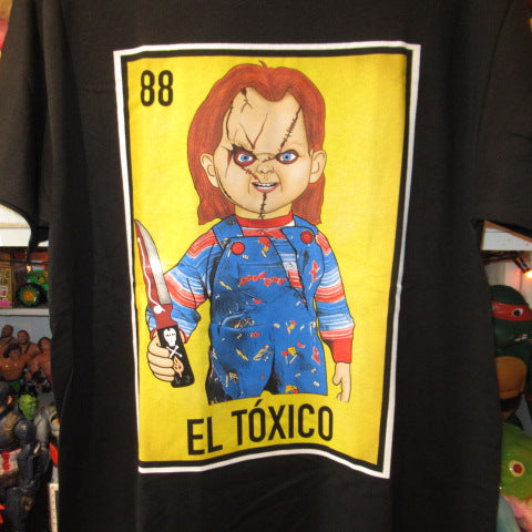 Child's Play ★ CHUCKY ★ Chucky ★ HORROR ★ Horror ★ movie ★ movie ★ horror movie ★ GOODGUY ★ T-shirt ★ T-shirt ★ men's L size ★ doll ★ stuffed animal ★ figure ★