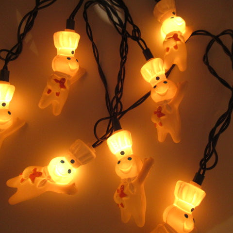 Phillsburry★Doughboy★ドゥボーイ★ドーボーイ★デコレーションライト★パーティーライト★10球★インテリア★フィギュア★人形★ぬいぐるみ★