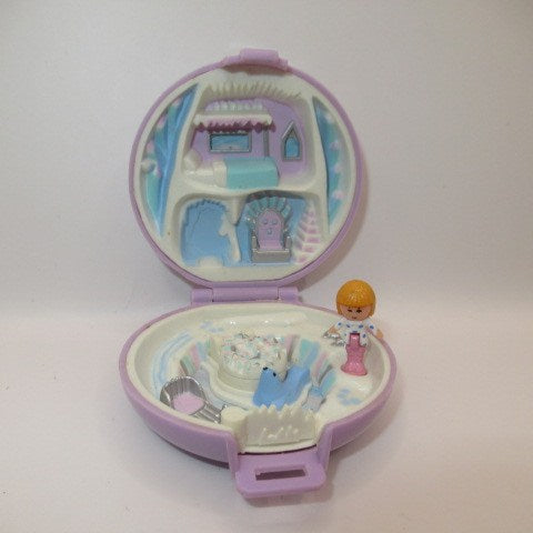 90's★1992年★Polly Pocket★ポーリーポケット★Jweled Iceland★ジュエル★宝石★ラベンダー★人形★フィギュア★コンパクト★ビンテージ★ミニチュア★ままごと★フィギュア★人形★