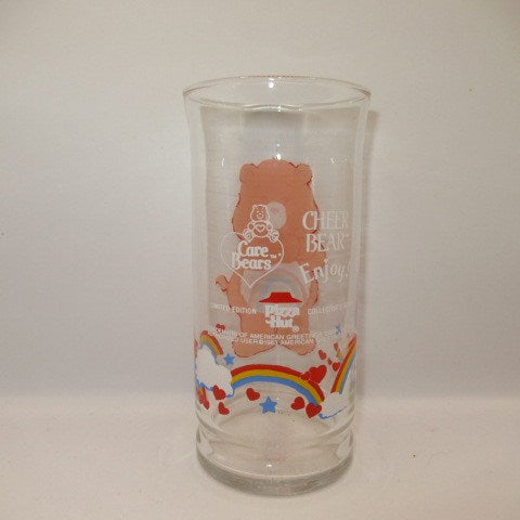 1983年★Care Bears★ケアベア★Pizza Hut★ピザハット★グラス★人形★フィギュア★ぬいぐるみ★ビンテージ★チアベア★CHEER BEAR★