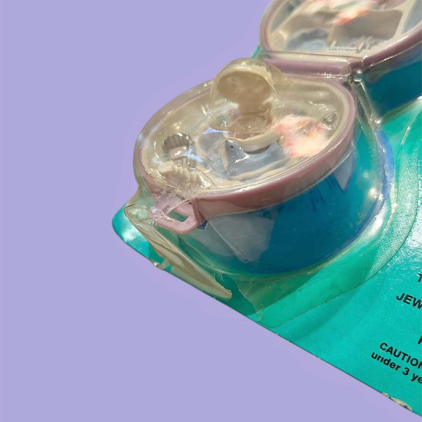 1992年★90's★Polly Pocket★ポーリーポケット★Jeweled Iceland★宝石★ラベンダー★コンパクト★ビンテージ★人形★フィギュア★ぬいぐるみ