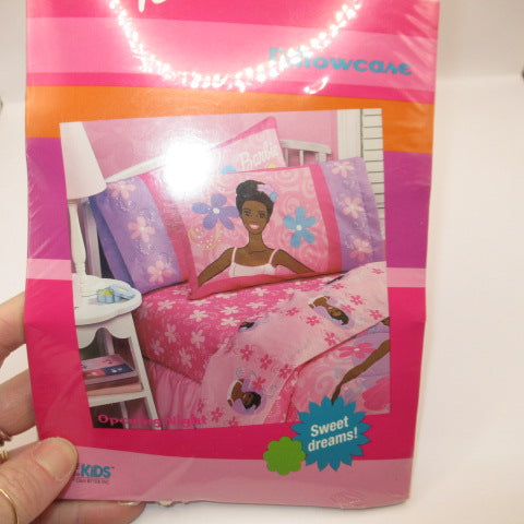 2002年★Barbie★バービー★ピローケース★シーツ★デッドストック★Black★黒人★人形★フィギュア★ぬいぐるみ★ビンテージ