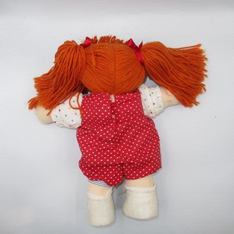 80's★Cabbage patch kids★vintage★cabbage doll★baby★red hair★star★heart★