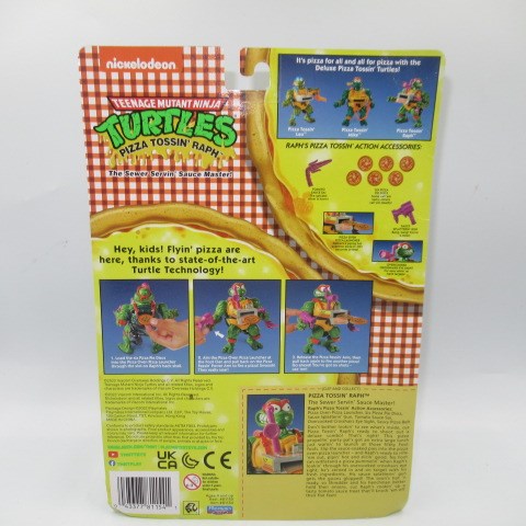 2022年★TEENAGE MUTANT TURTLES★復刻版★レプリカ★ニンジャタートルズ★ピザ★PIZZA TOSSIN’ RAPH★ラファエロ★フィギュア★人形★ぬいぐるみ★