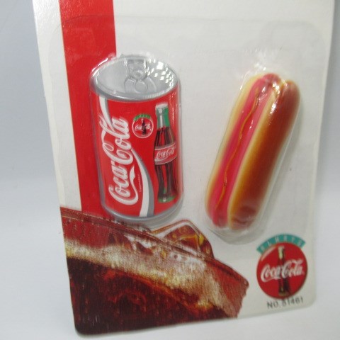 1997★90's★Coca-Cola★Coca-Cola★Magnet★Figure★Doll★Stuffed animal★Vintage★Hot dog★
