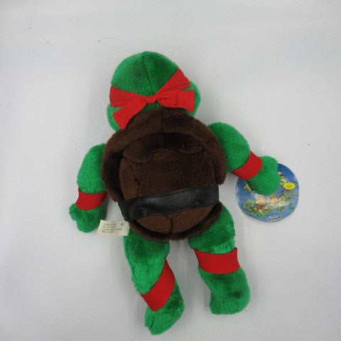 1989年★ビンテージ★TEENNAGE MUTANT NINJA TURTLES★ぬいぐるみ★RAPHAEL★ラファエロ★タグ付き★デッドストック★人形★フィギュア★ぬいぐるみ★