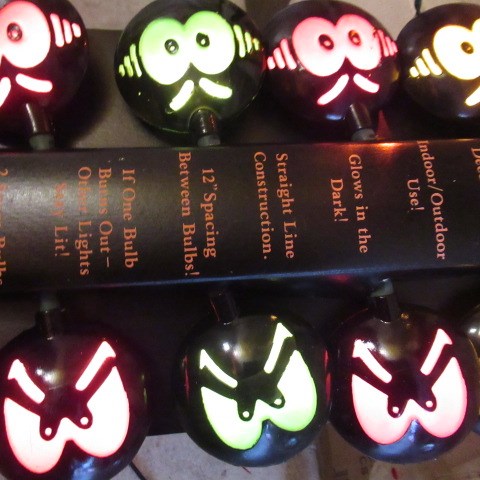 Vintage★Halloween Lights★HALLOWEEN LIGHT★Spooky Eyes★Centerpiece★Party Lights★Decoration Lights★Deadstock★Indoor/Outdoor Use★