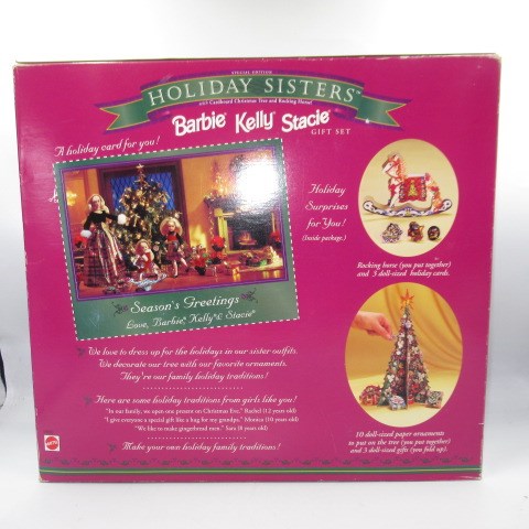 1998年★90’s★Barbie★バービー★HOLIDAY SISTERS★ Barbie・Kelly ・Stacie★ホリデーシスターズ バービー★フィギュア★ぬいぐるみ★人形★クリスマス★