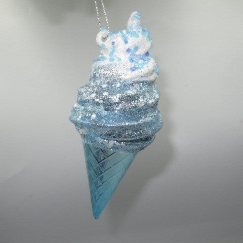 クリスマスオーナメント★Christmas Ornament★クリスマスツリー★ソフトクリーム★ブルー★スウィーツオーナメント★フィギュア★人形★ぬいぐるみ★