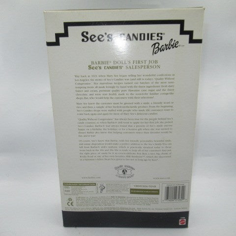 1999★Barbie★Barbie★See's Candy★ A HAPPY HABIT★See's Candy★Doll★Figure★Stuffed animal★Damaged on box★