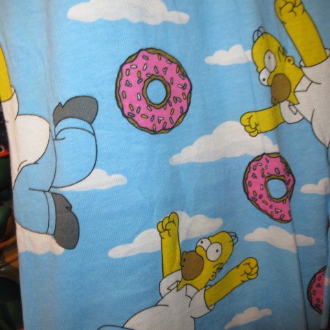 The Simpsons★Simpsons★Homer★Pajama pants★Room pants★Men's★Size L★Light blue★Brand new★