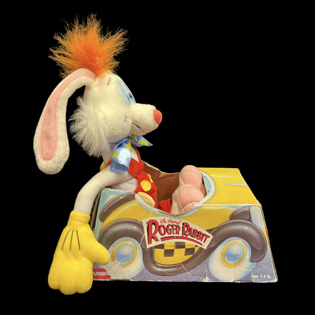 80's★Disney★ディズニー★ROGER RABBIT★ロジャーラビット★ぬいぐるみ★PVC★フィギュア★ビンテージ★人形★32センチ×28センチ★箱入り★デッドストック★