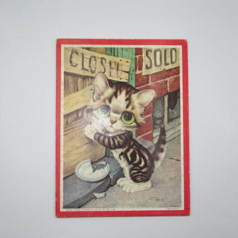 70's ★ビンテージ★Sad Eyes★サッドアイ★人形★ビッグアイ★Big eyes★print★プリント★Wall Art★ウォールアート★猫★キティ★A