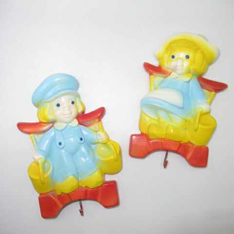 VINTAGE★ビンテージ★Wall Decoration★BOY★GIRL★男の子★女の子★人形★陶器★Wall Art★ウォールアート★