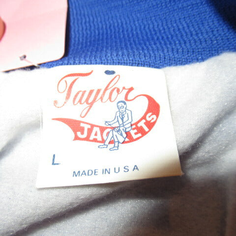 デッドストック★Hot Wheel★ホットウィール★スタジャン★ジャンバー★サテン★フィギュア★人形★ビンテージ★ブルー★YOUTH Lサイズ