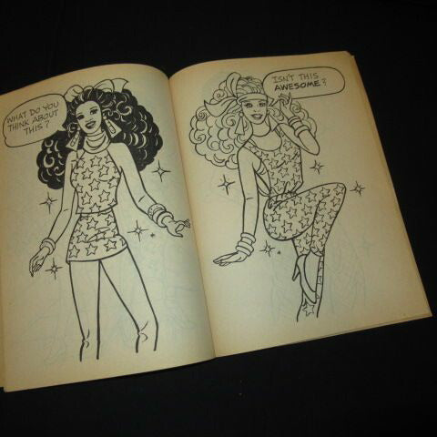 1987年★Barbie★バービー★ROCKERS★ロッカーズ★ぬり絵★カラーリングブック★本★マガジン★アクティビティブック★人形★フィギュア