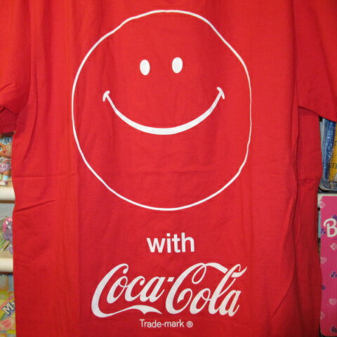 Smile★Smiley Face★Coca-Cola★Smile★Smiley Face★Coca-Cola★T-shirt★Stuffed animal★Doll★Figure★M size★Red★Red★New