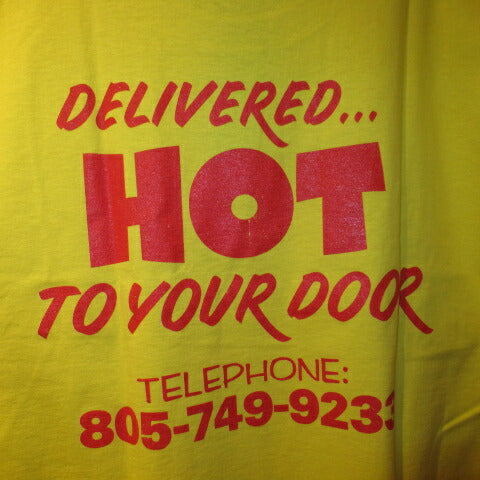 STRANGER THINGS★Stranger Things★T-shirt★SurferBoy Pizza★Eleven★Mike★Figure★NET FLIX★XL size★Yellow