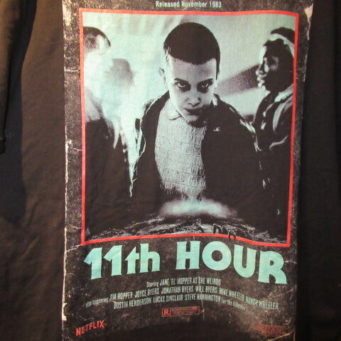 STRANGER THINGS★Stranger Things★T-shirt★Eleven★Mike★Figure★NET FLIX★XL size★Black