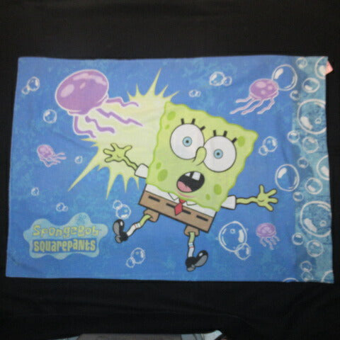 SPONGE BOB★スポンジボブ★ピローケース★PILLOW CASE★シーツ★イカルド★人形★フィギュア★布★ビンテージ★USED