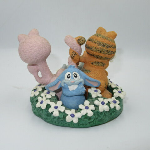 80's★ビンテージ★ガーフィールド★ポーセリン素材の置物★ぬいぐるみ★人形★フィギュア★GARFIELD★9×9センチ