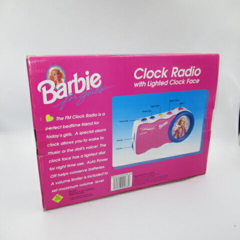レア!デッドストック!★1995年★90's★Barbie for girls★バービー★フォーガールズ★Clock&radio★時計★ラジオ★フィギュア★人形★