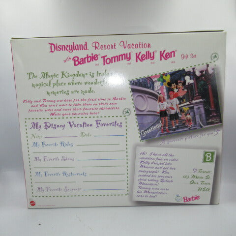 rare! ! 1998★Barbie★Disney Resort Vacation Gift Set★Barbie★Disney★Ken★Tommy★Kelly★Doll★Figure★Gift Set