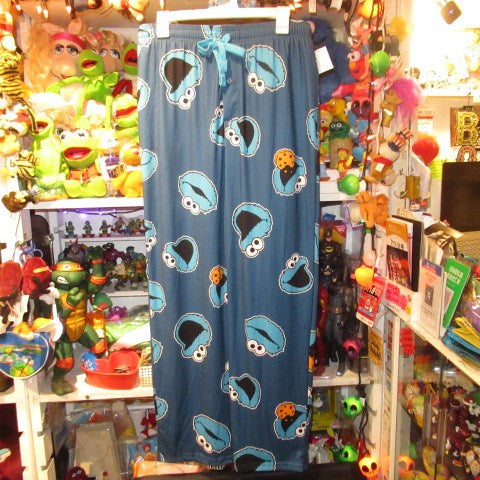 SESAMI STREET★セサミストリート★クッキーモンスター★COKKIE  MONSTER★パジャマパンツ★ルームパンツ★Men's★Lサイズ★ネイビーブルー★新品★