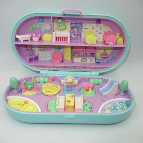 90’s★ビンテージ★Polly Pocket★ポーリーポケット★コンパクト★フィギュア★人形★ミニチュア★ままごと★スタンプセット★公園★ミントカラー★