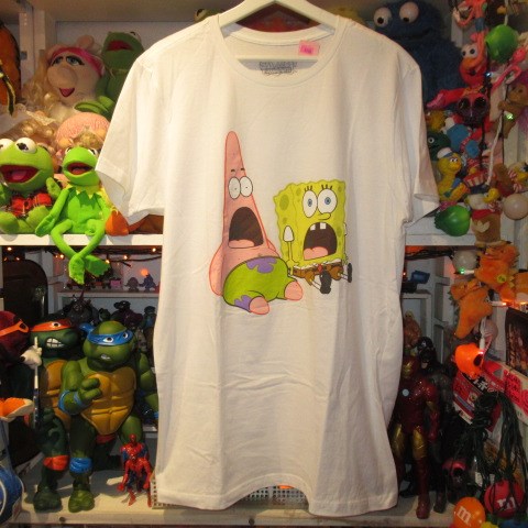 Spongebob★スポンジボブ★パトリック★Tshirt★Tシャツ★Lサイズ★ホワイト★人形★フィギュア★ぬいぐるみ★