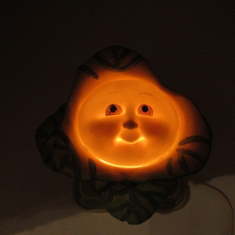 1983年★80’s★ビンテージ★Cabbage Patch Kids★キャベッジパッチキッズ★キャベツ人形★赤ちゃん★ナイトライト★ルームライト★ベッドサイドライト★陶器★