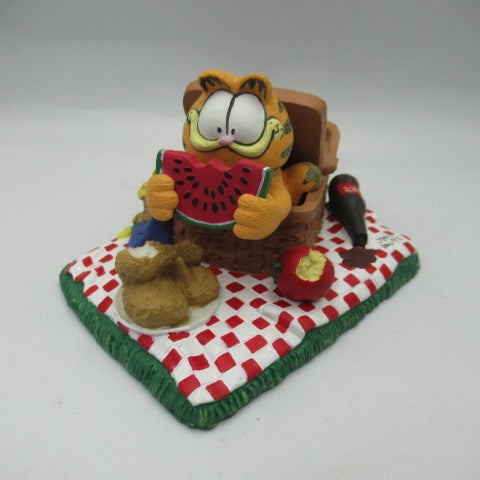 80's★ビンテージ★GARFIELD★ガーフィールド★置物★スタチュー★スイカ★THE GOURMET★フィギュア★人形★ぬいぐるみ★