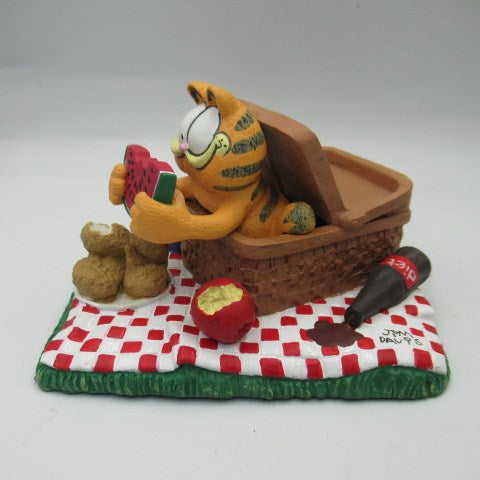 80's★ビンテージ★GARFIELD★ガーフィールド★置物★スタチュー★スイカ★THE GOURMET★フィギュア★人形★ぬいぐるみ★