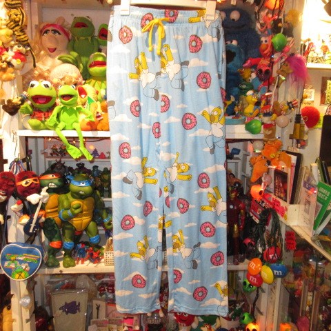 The Simpsons★Simpsons★Homer★Room Pants★Pajama Pants★Men's S Size★Homer &amp; Donut★New★Figure★Doll★Plush Toy★ 