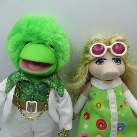 Rare! 2006★The Muppets★Muppet Show★★KERMIT★Miss. Piggy★Kermit &amp; Miss Piggy★Porcelain Doll★Afro★70'S★Figure★Doll★ 